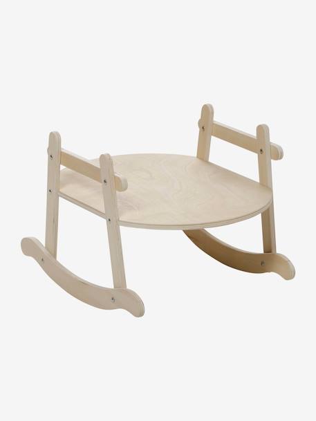 Cradle in FSC®100% Wood & Bouclé Fabric WHITE MEDIUM SOLID 