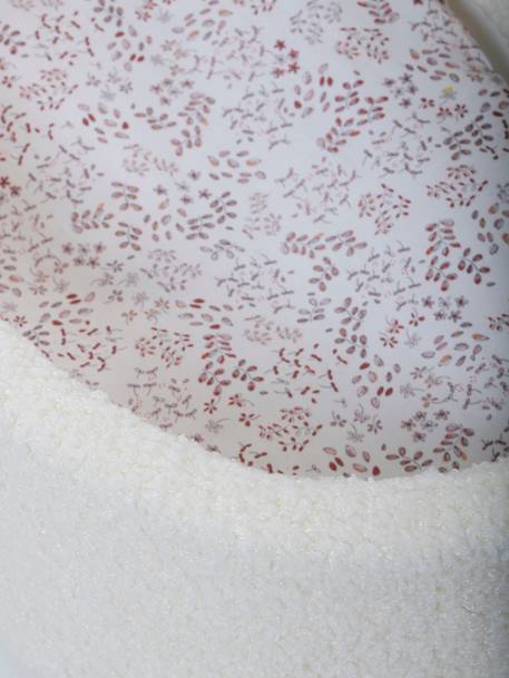 Cradle in FSC®100% Wood & Bouclé Fabric WHITE MEDIUM SOLID 