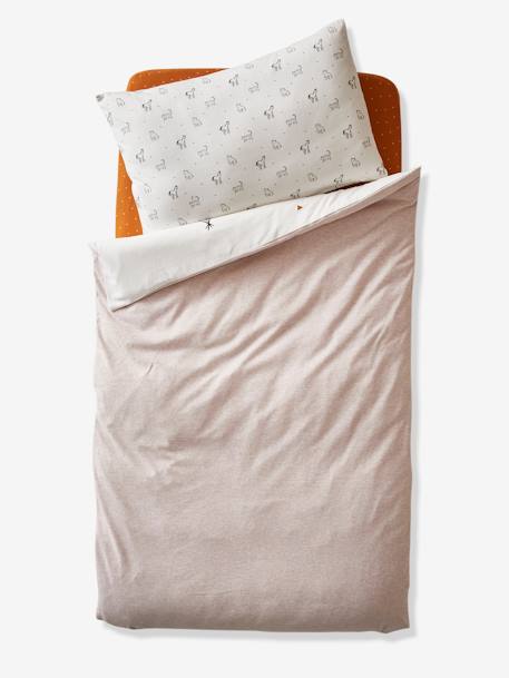 Duvet Cover for Babies, Little Nomad WHITE LIGHT SOLID WITH DESIGN 