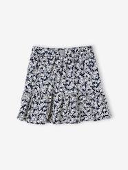Skirt with Printed Ruffle for Girls