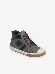 Shoes-Boys Footwear-Trainers-High-Top Trainers with Laces & Zips for Boys