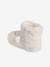 High-Top Unicorn Plush Slippers for Girls WHITE LIGHT SOLID WITH DESIGN 