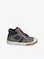 High-Top Trainers with Laces & Zips for Boys GREY MEDIUM SOLID 