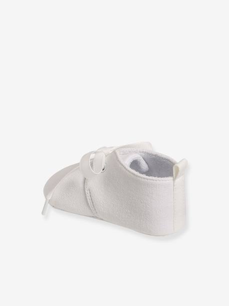 Soft Unisex Booties for Babies WHITE LIGHT SOLID 