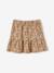 Skirt with Printed Ruffle for Girls BEIGE MEDIUM ALL OVER PRINTED 
