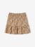 Skirt with Printed Ruffle for Girls BEIGE MEDIUM ALL OVER PRINTED 