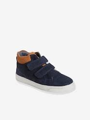 Shoes-Touch-Fastening High-Top Trainers in Leather for Boys