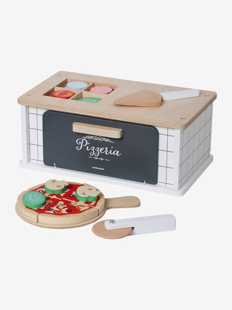 Pizza Oven in FSC® Wood BEIGE MEDIUM SOLID WITH DECOR 