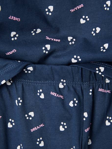 Pack of 2 Panda Pyjamas for Girls WHITE LIGHT SOLID WITH DESIGN 