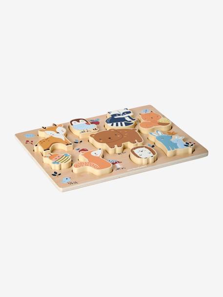 Shape Sorting Forest Puzzle in FSC® Wood GREEN MEDIUM SOLID WITH DESIG 