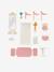 Princess Castle for Fashion Dolls in FSC®100% wood WHITE LIGHT SOLID WITH DESIGN 