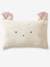 Cotton Gauze Pillowcase for Babies, Barn BEIGE LIGHT SOLID WITH DESIGN 