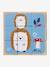 Animal Cubes Puzzle in FSC® Wood BEIGE LIGHT SOLID WITH DESIGN 