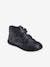 Touch-Fastening Leather Ankle Boots for Girls, Designed for Autonomy BLUE DARK SOLID 