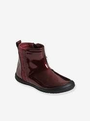 Shoes-Girls Footwear-Patent Leather Boots for Girls, Designed for Autonomy