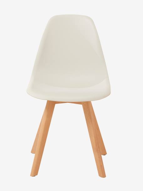 Scandinavian Chair for Children, Seat Height 45 cm White 