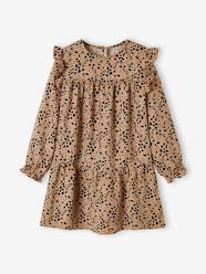 Frilly Dress with Floral Print for Girls