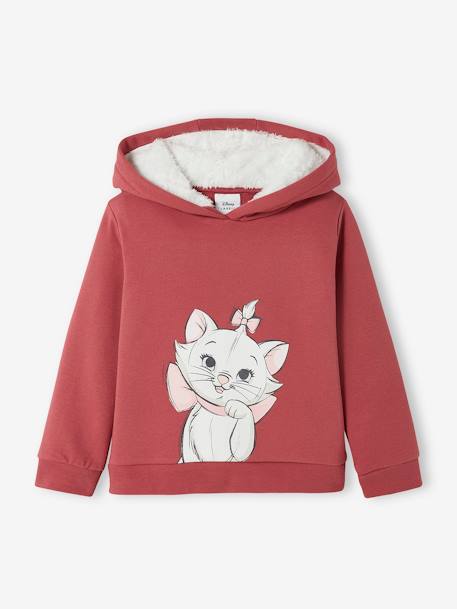 Marie of The Aristocats by Disney® Hoodie for Girls PINK DARK SOLID WITH DESIGN 