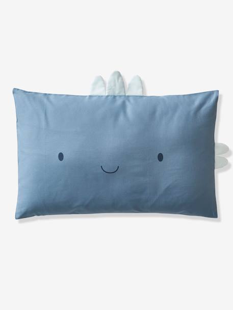 Pillowcase for Babies, Little Dino BLUE MEDIUM SOLID 