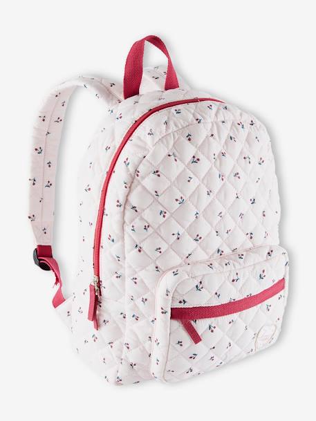 Backpack with Cherry Motifs for Girls PINK LIGHT ALL OVER PRINTED 