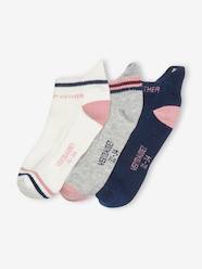 -Pack of 3 Pairs of Sports Socks for Girls