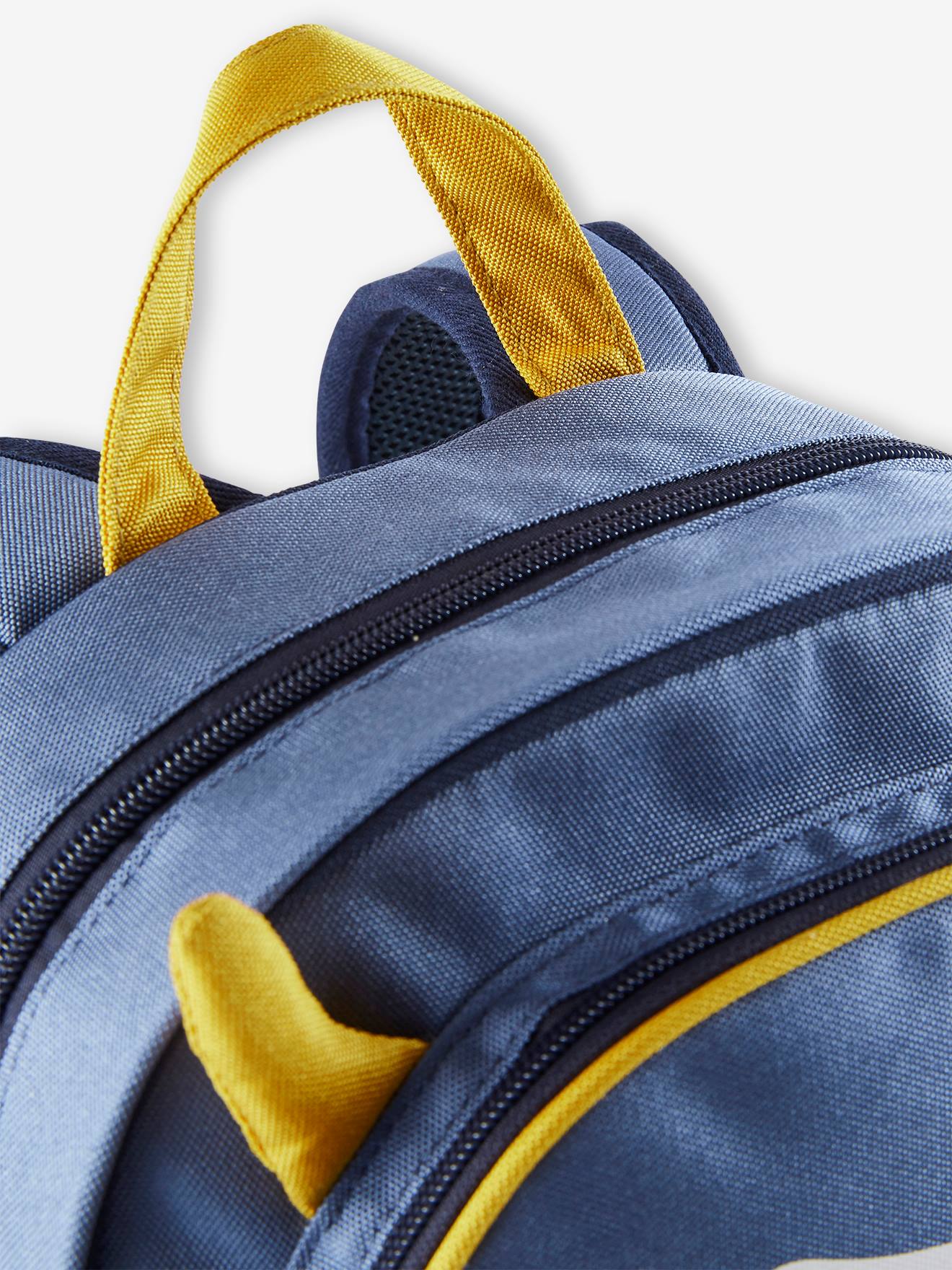 with　Backpack,　Details　in　design,　medium　blue　Boys　Relief,　for　