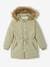 Hooded Parka with Iridescent Dots, Recycled Polyester Padding, for Girls GREEN MEDIUM ALL OVER PRINTED 