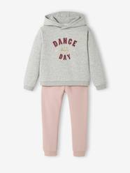 Girls-Sportswear-Hooded Sweatshirt & Joggers in Fleece, for Girls