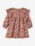 Floral Dress with Smocking, for Babies BROWN MEDIUM ALL OVER PRINTED 