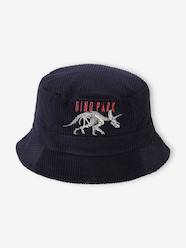 Boys-Dinosaur Bucket Hat in Velour for Boys