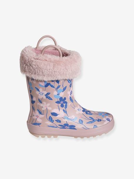 Printed Wellies for Girls, Designed for Autonomy PINK MEDIUM ALL OVER PRINTED 