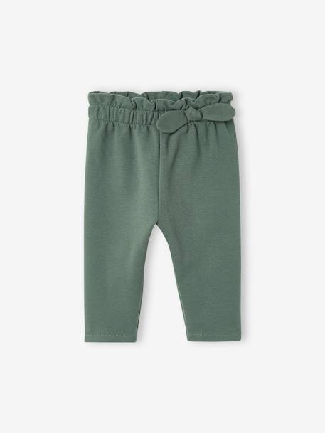 Fleece Trousers, Elasticated Waistband, for Babies coral+Dark Blue+GREEN DARK SOLID 