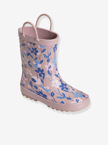 Printed Wellies for Girls, Designed for Autonomy PINK MEDIUM ALL OVER PRINTED 