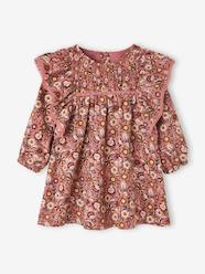 Baby-Dresses & Skirts-Floral Dress with Smocking, for Babies