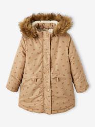 Parka with Hood & Sherpa Lining for Girls
