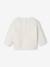 Knitted Jumper with Golden Heart for Babies WHITE LIGHT SOLID 