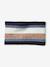 Striped Beanie + Snood + Gloves Set for Boys BLUE DARK TWO COLOR/MULTICOL+grey 