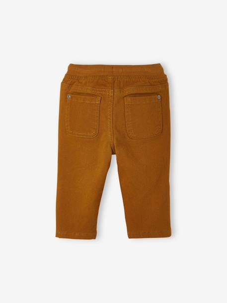 Lined Twill Trousers for Baby Boys BROWN MEDIUM SOLID+Dark Blue+GREEN MEDIUM SOLID+rose beige 
