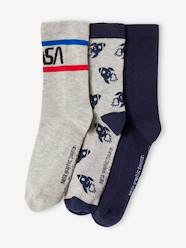 Boys-Underwear-Socks-Pack of 3 Pairs of NASA® Socks for Babies