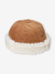 Boys-Accessories-Winter Hats, Scarves & Gloves-Beanie in Corduroy & Sherpa for Boys