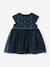 Occasion Wear Dress in Sateen & Iridescent Tulle, for Babies night blue 