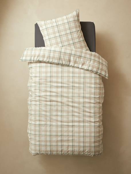 Duvet Cover + Pillowcase Set for Children, Dandy Fox BEIGE MEDIUM SOLID WITH DECOR 