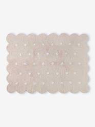 Washable Cotton Rug, Biscuit, with Dots, by LORENA CANALS