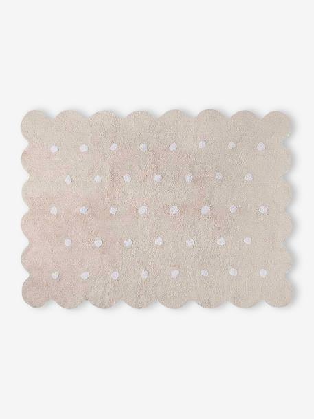 Washable Cotton Rug, Biscuit, with Dots, by LORENA CANALS beige 