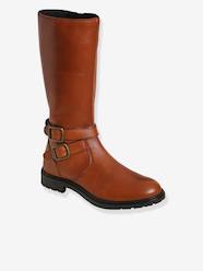 Shoes-Girls Footwear-Ankle Boots-Leather Riding Boots for Girls