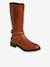 Leather Riding Boots for Girls camel 