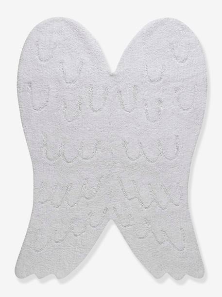 Washable Cotton Rug, Wings Silhouette by LORENA CANALS white 