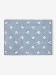 Bedding & Decor-Washable Rectangular Cotton Rug with Stars by LORENA CANALS