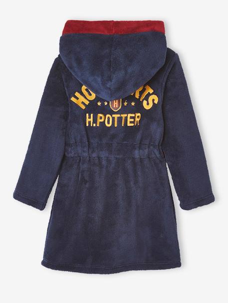 Harry Potter® Bathrobe for Boys BLUE DARK SOLID WITH DESIGN 