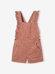 Printed Corduroy Dungarees for Girls